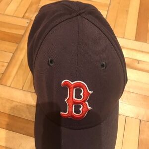 5/15$ New Era Red and Black Hat Bold Design​